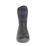 Muck Boots MUCKSTER II MID Womens Rubber Boots Black/Grey Plaid