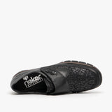 Rieker 537C0-00 Womens Shoes Black