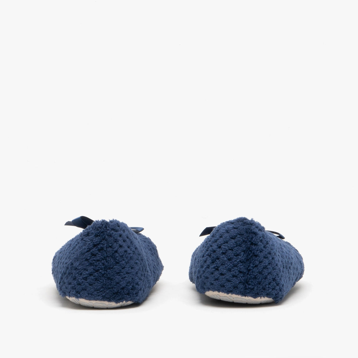 Totes Isotoner POPCORN BALLET Womens Ballerina Slippers Navy