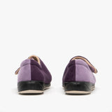 Padders HUG Womens (2E Fit) Touch Fasten Slippers Purple/Lavender