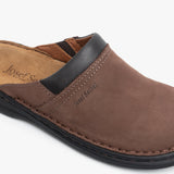 Josef Seibel MAX Mens Nubuck Leather Mule Clogs Brasil