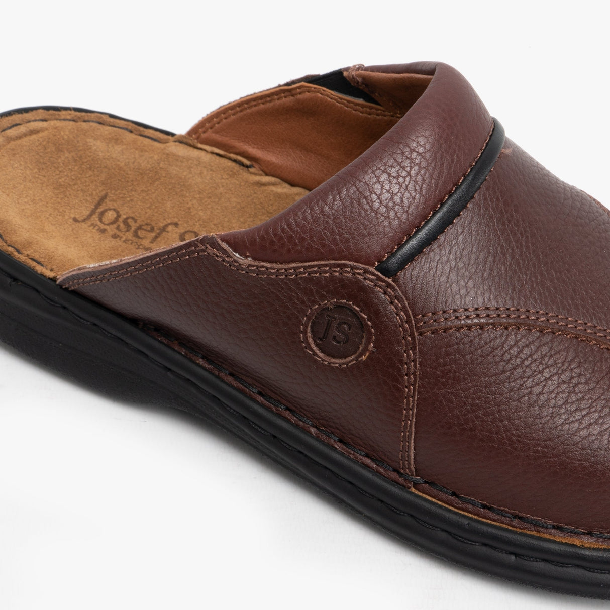 Josef Seibel KLAUS Mens Leather Mule Brasil/Black