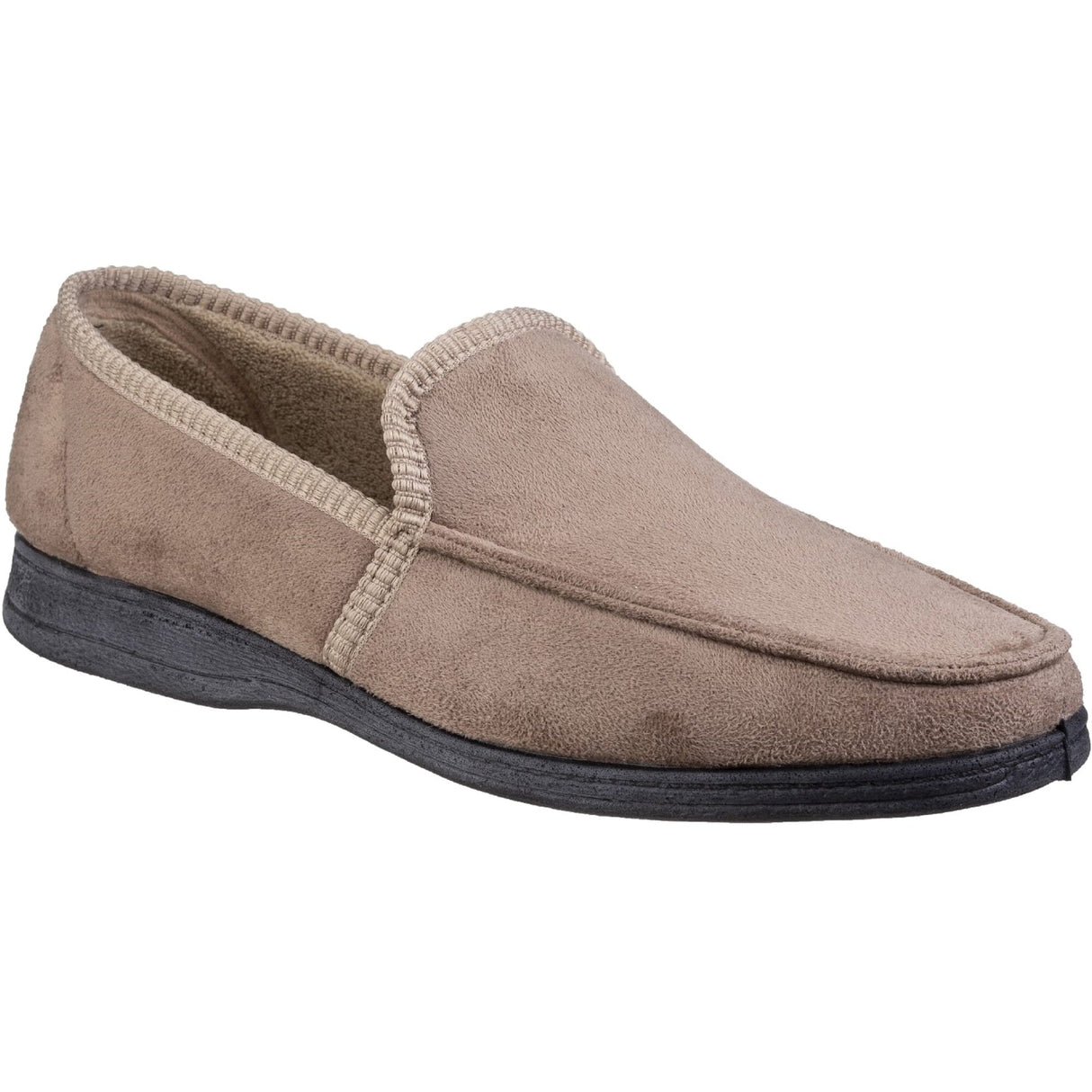 Fleet & Foster DAKIS Mens Full Slippers Beige