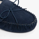 Mokkers OLIVER Mens Moccasin Slippers Navy