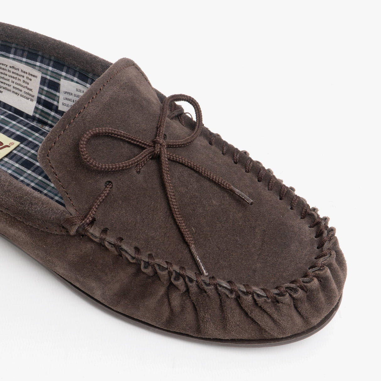 Mokkers BRUCE Mens Moccasin Slippers Dark Brown