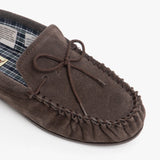 Mokkers BRUCE Mens Moccasin Slippers Dark Brown
