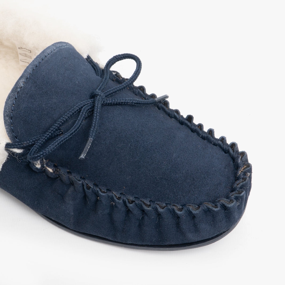 Mokkers EMILY Womens Moccasin Slippers Navy