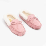 Mokkers EMILY Womens Moccasin Slippers Pink