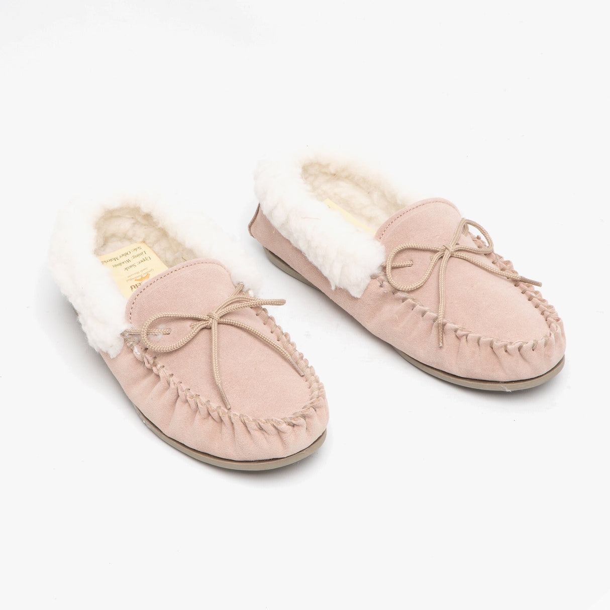 Mokkers EMILY Womens Moccasin Slippers Stone