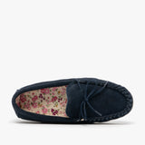 Mokkers LILY Womens Moccasin Slippers Navy