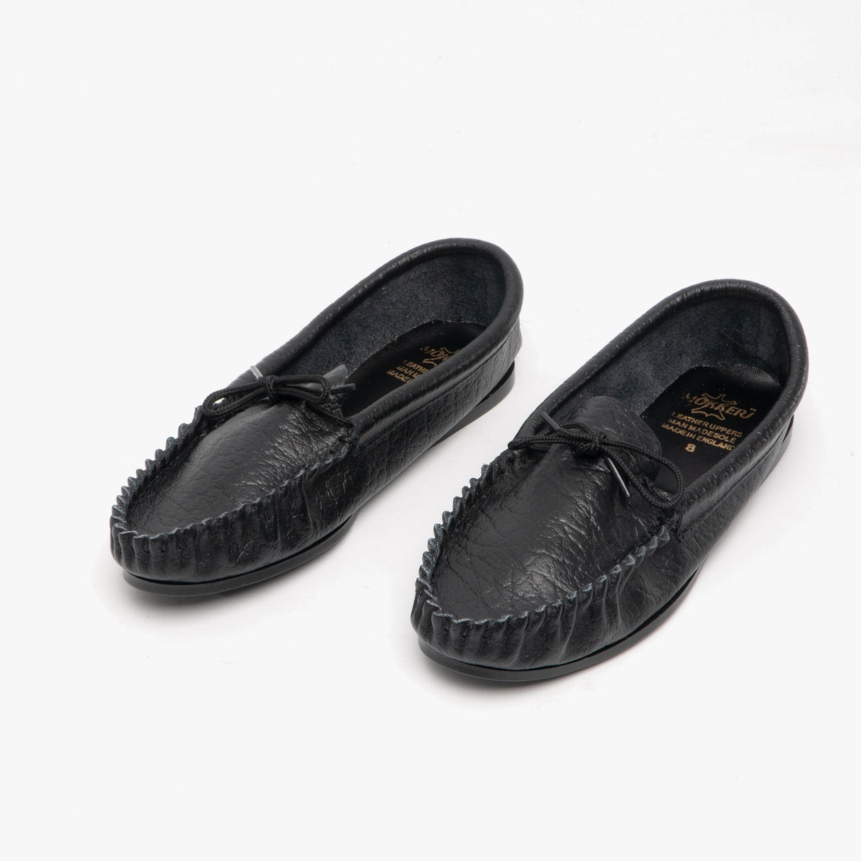 Mokkers GORDON Mens Leather Moccasins Black