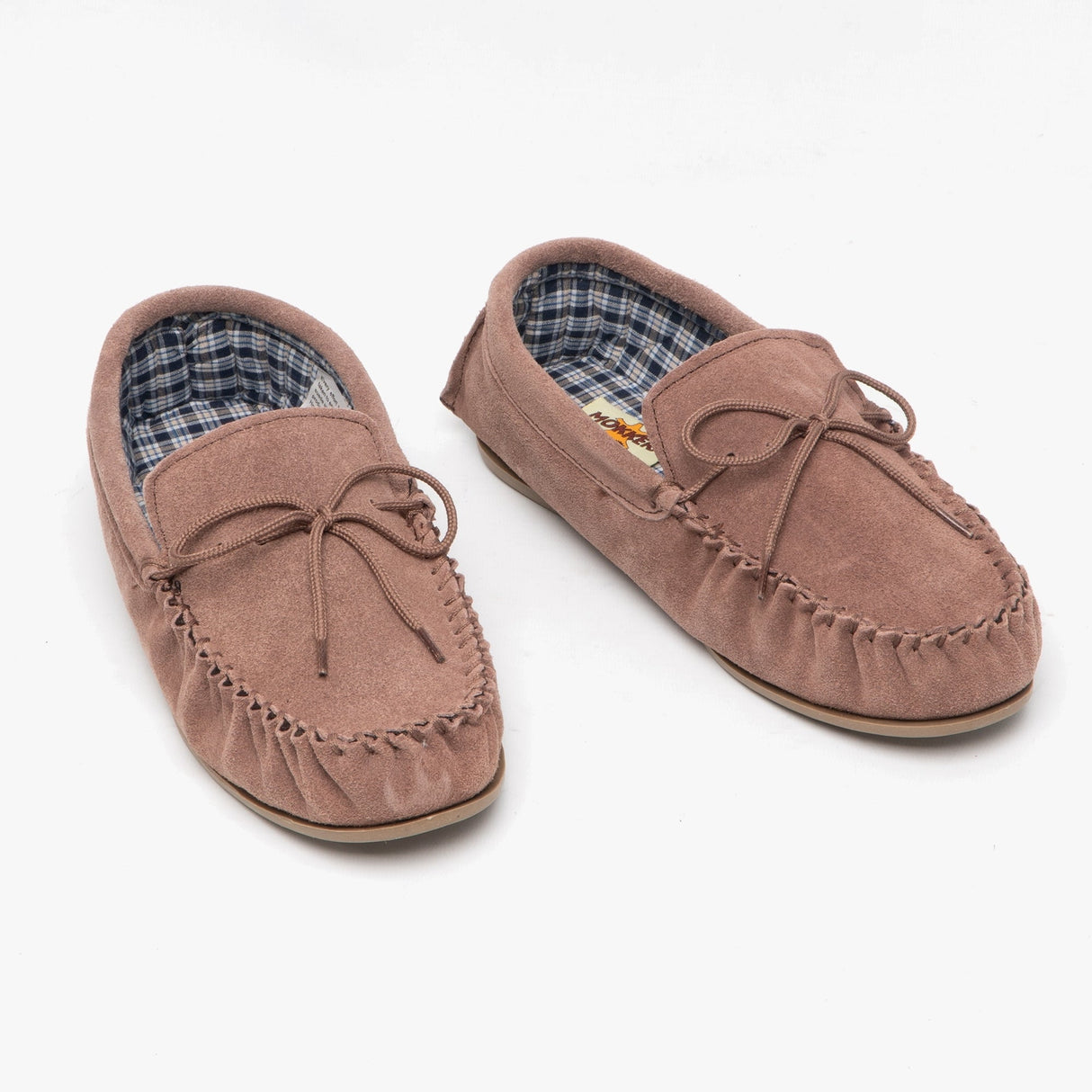 Mokkers BRUCE Mens Moccasin Slippers Taupe