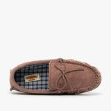 Mokkers BRUCE Mens Moccasin Slippers Taupe
