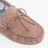 Mokkers BRUCE Mens Moccasin Slippers Taupe