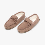 Mokkers OLIVER Mens Moccasin Slippers Dark Camel