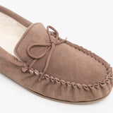 Mokkers OLIVER Mens Moccasin Slippers Dark Camel