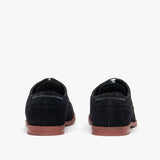 Silver Street London HOBART Mens Suede Brogue Shoes Navy