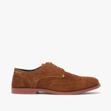 Silver Street London HOBART Mens Suede Brogue Shoes Tan