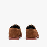 Silver Street London HOBART Mens Suede Brogue Shoes Tan