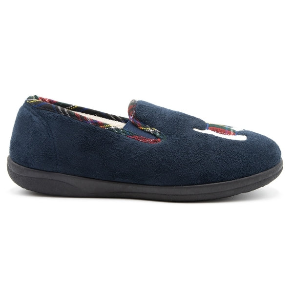 Padders DANDIE Womens (2E/3E Fit) Full Slippers Navy