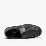 Dr Keller TEXAS Mens Leather Comfort Fit Shoes Black