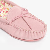 Mokkers LILY Womens Suede Moccasin Slippers Pink