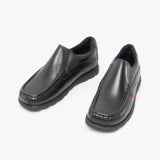 Kickers 114239 FRAGMA SLIP Boys School Shoes Black