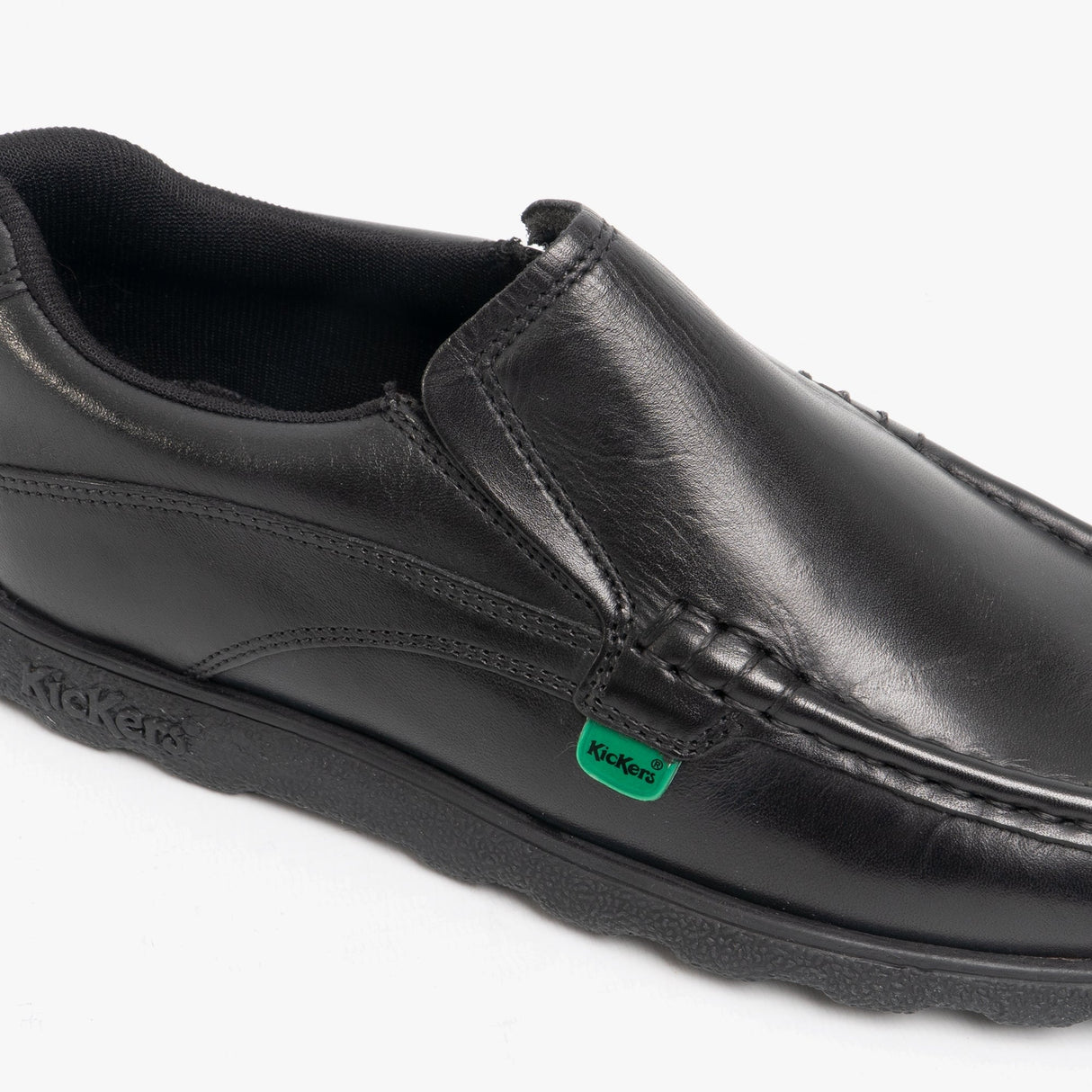 Kickers 114239 FRAGMA SLIP Boys School Shoes Black