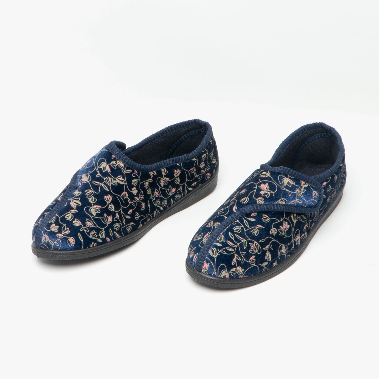 Zedzzz JANICE Womens Full Slippers Navy
