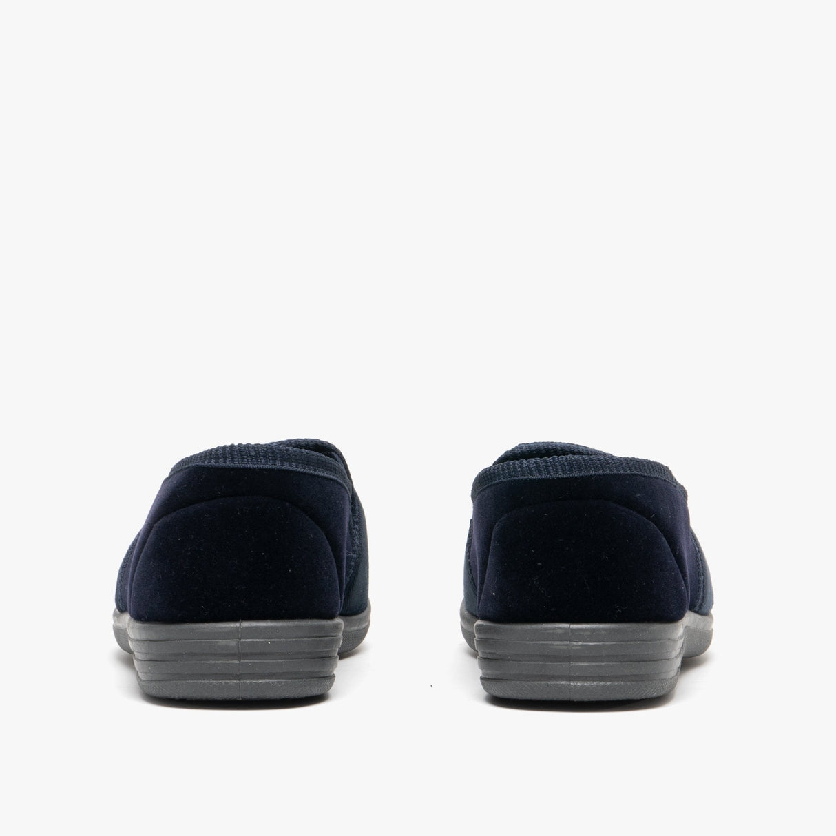 Zedzzz LEWIS Mens Full Slippers Navy/Grey