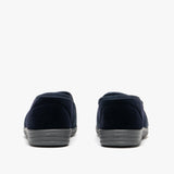 Zedzzz LEWIS Mens Full Slippers Navy/Grey