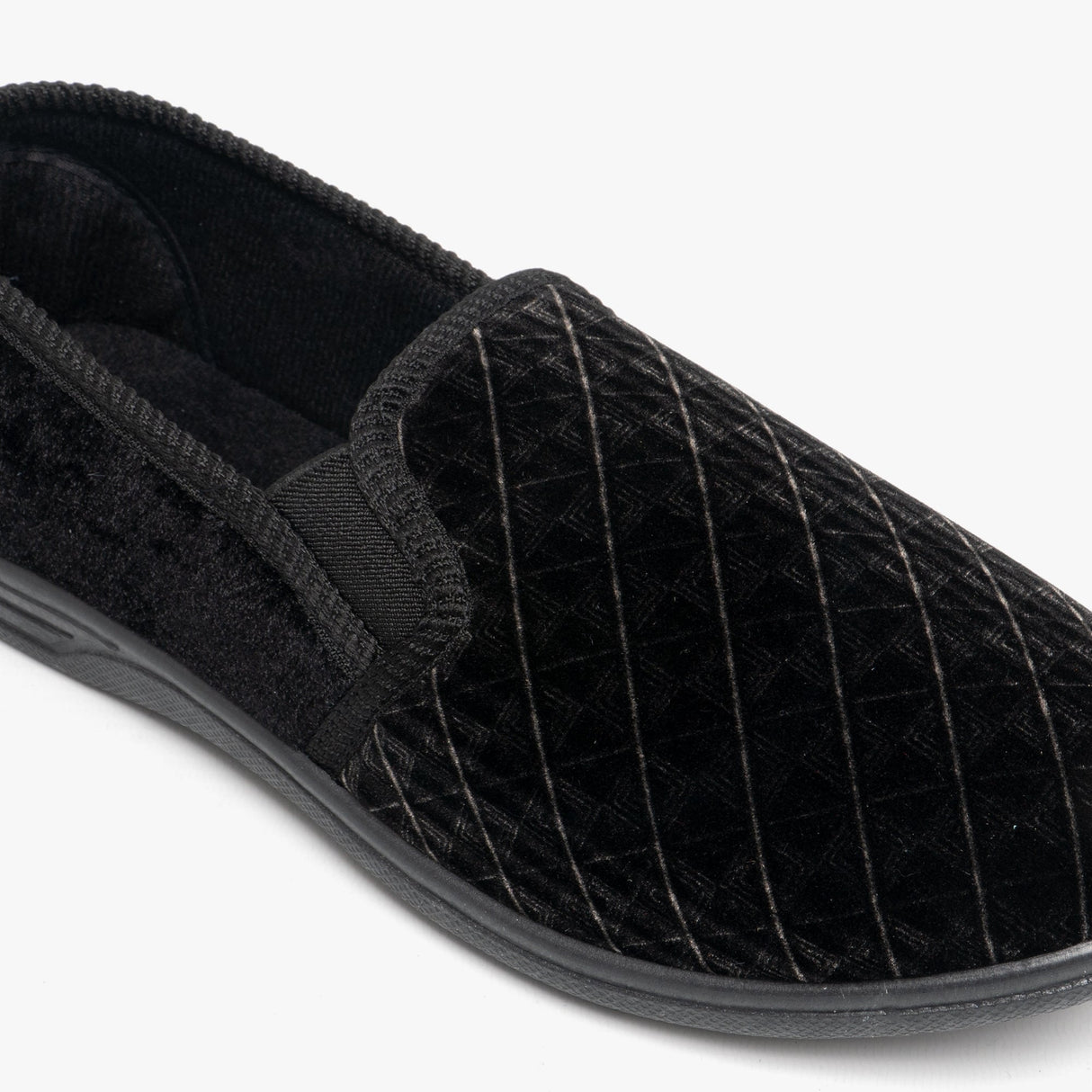 Zedzzz KEVIN Mens Full Slippers Black