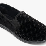 Zedzzz KEVIN Mens Full Slippers Black
