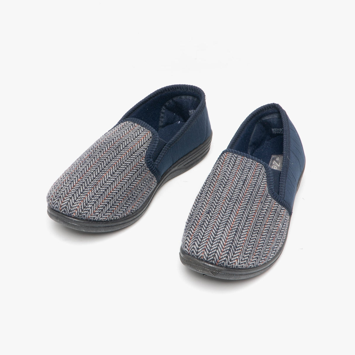 Zedzzz CHARLES Mens Full Slippers Navy