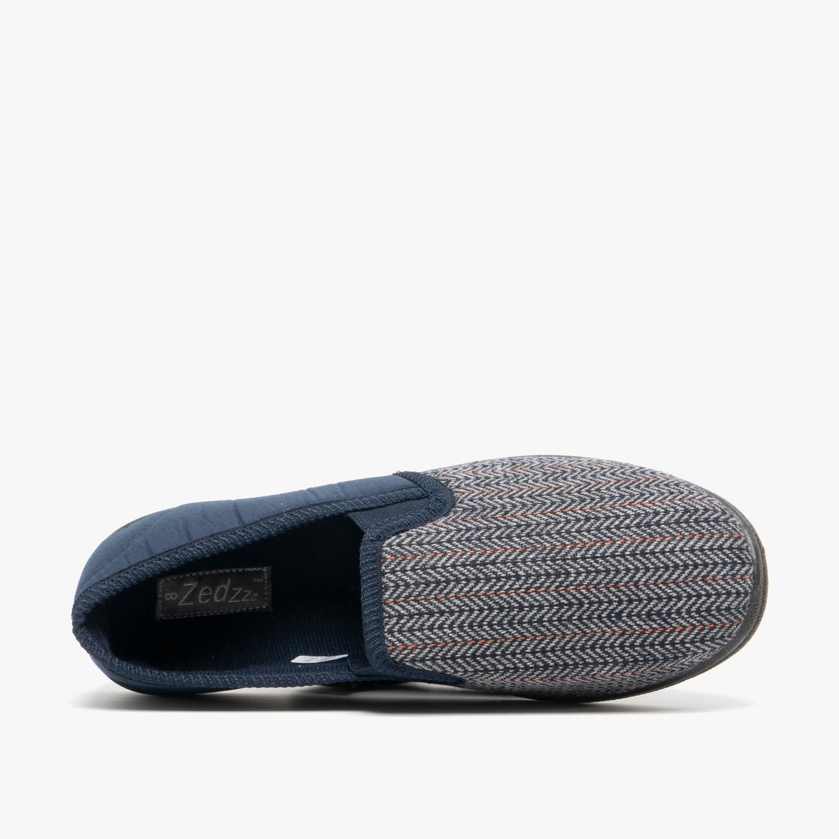 Zedzzz CHARLES Mens Full Slippers Navy
