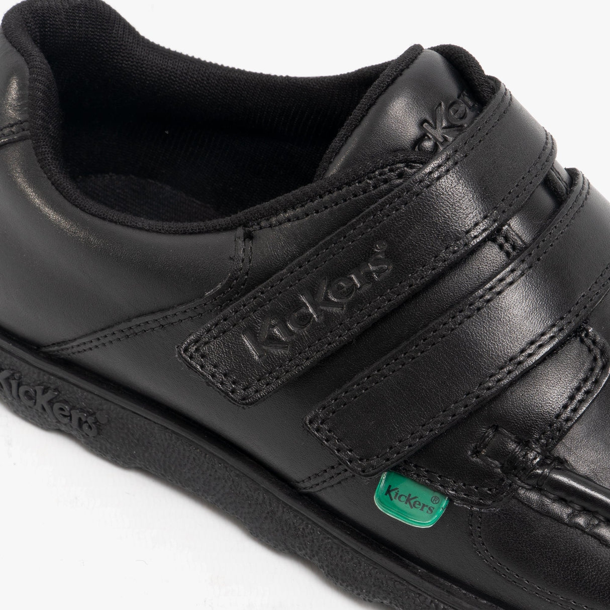 Kickers 114238 FRAGMA STRAP Boys School Shoes Black