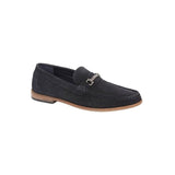 Roamers DOMINIC Mens Suede Slip On Moccasin Loafers Navy