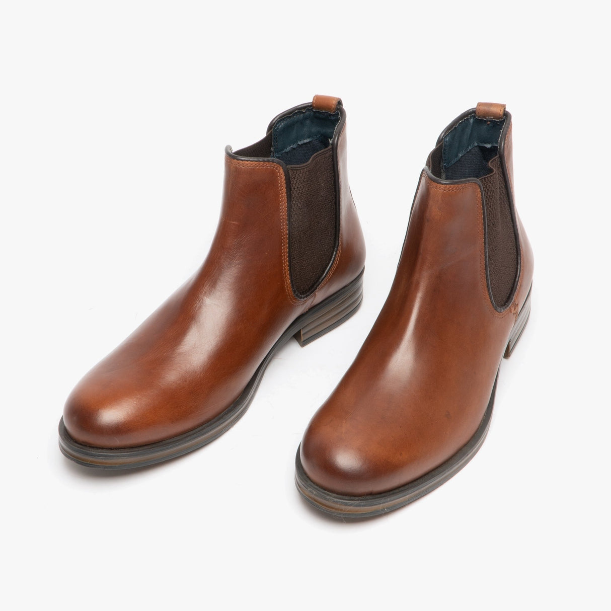 Roamers TOM Mens Oily Leather Ankle Boot Conker Brown