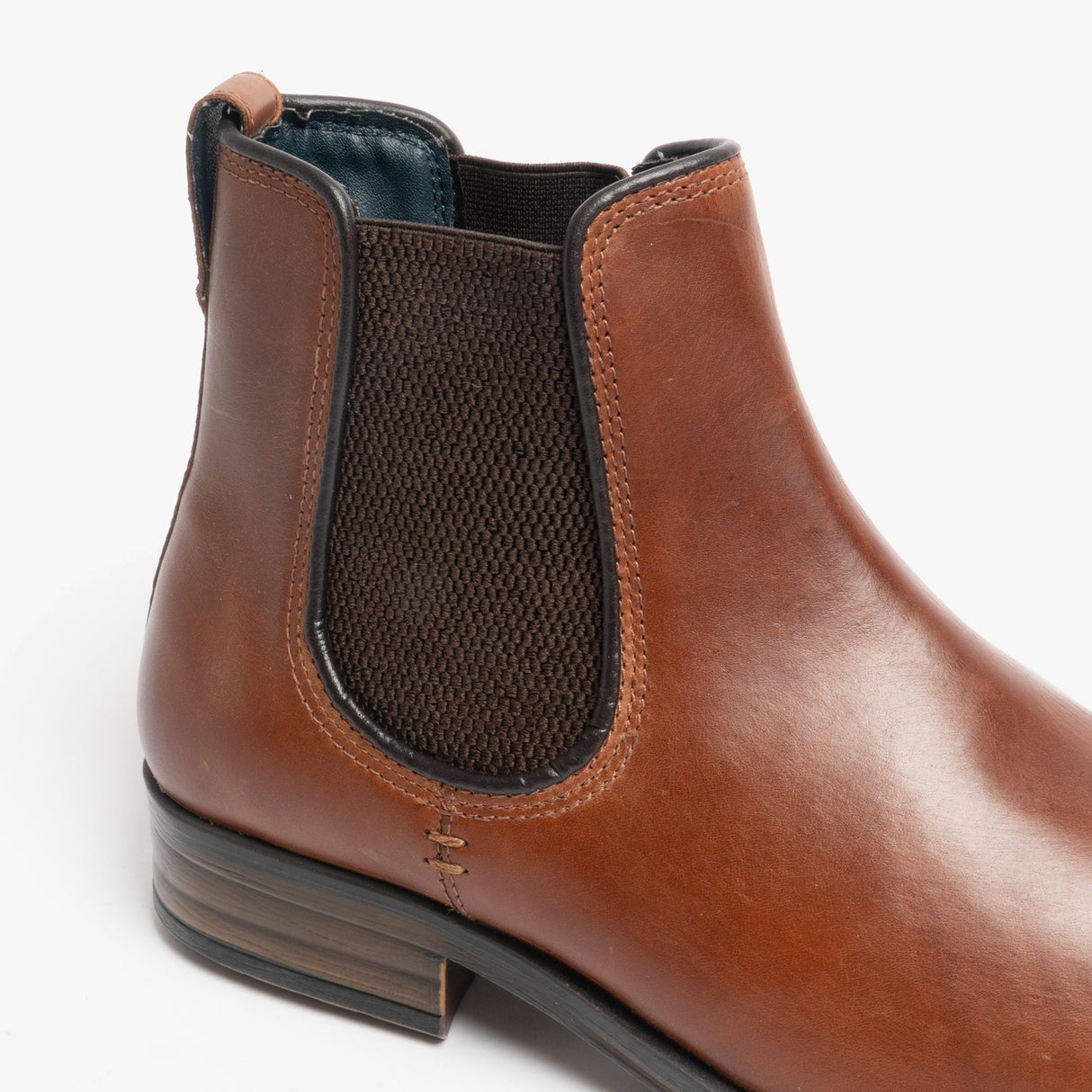 Roamers TOM Mens Oily Leather Ankle Boot Conker Brown