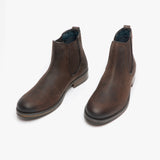 Roamers TOM Mens Oily Leather Ankle Boot Brown