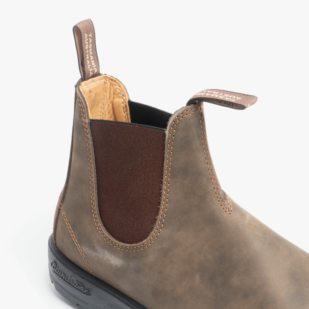 Blundstone 585 Unisex Premium Nubuck Chelsea Boots Rustic Brown