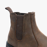 Grafters M539B Unisex Leather Dealer Safety Boots Brown