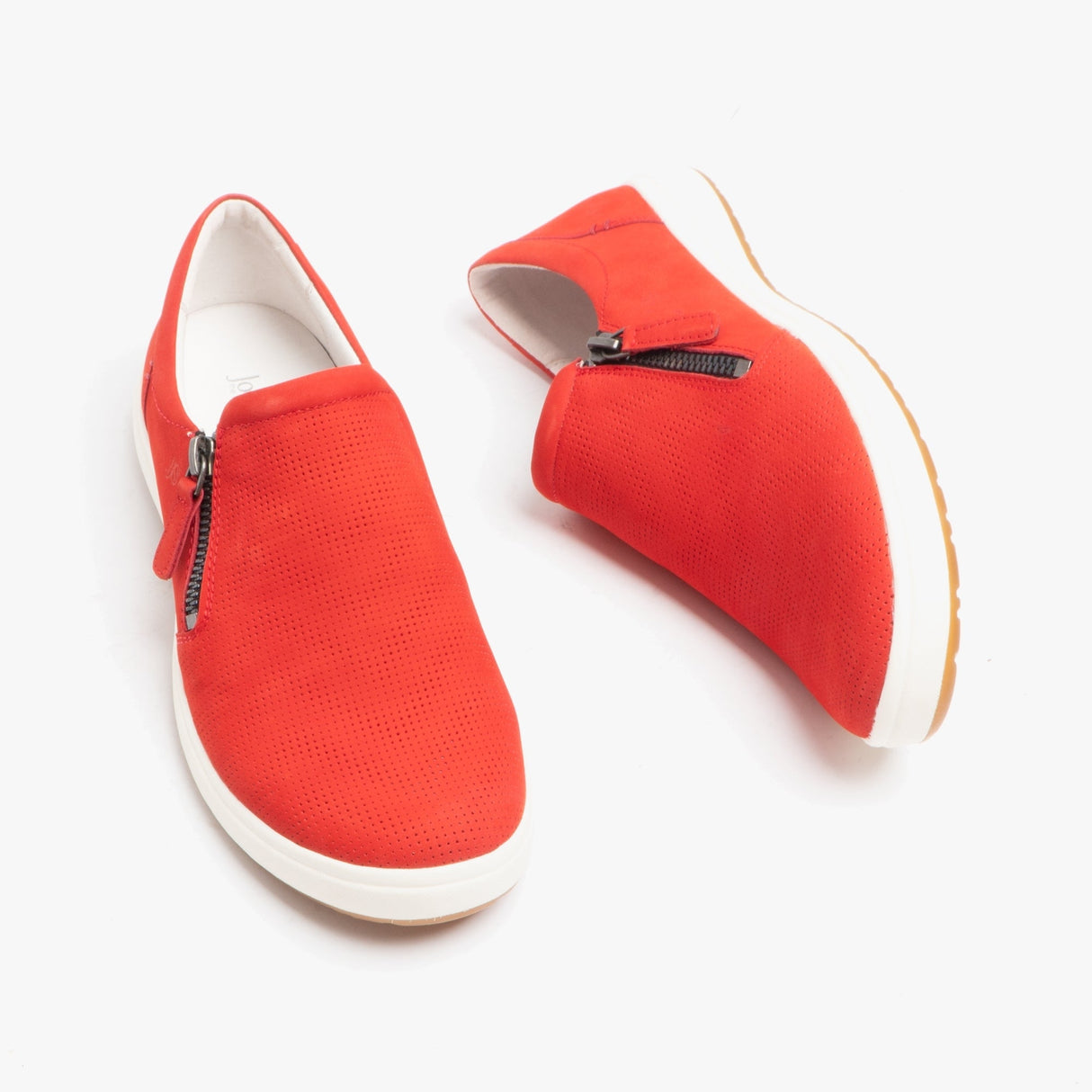 Josef Seibel CAREN 22 Womens Leather Casual Trainers Red