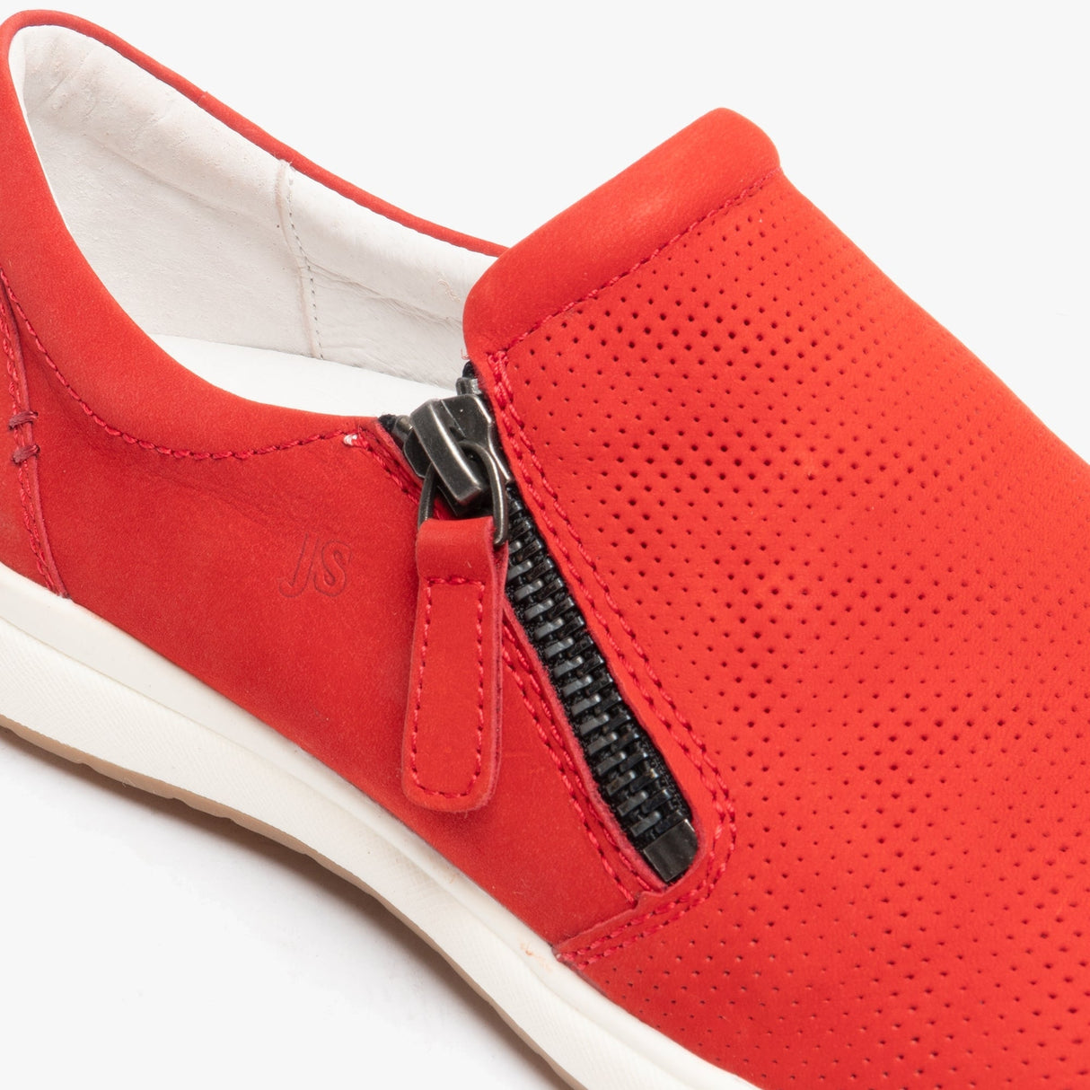 Josef Seibel CAREN 22 Womens Leather Casual Trainers Red