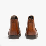 Roamers JOHNNY Boys Leather Brogue Chelsea Boots Tan