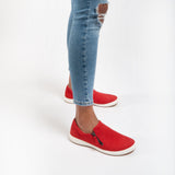 Josef Seibel CAREN 22 Womens Leather Casual Trainers Red