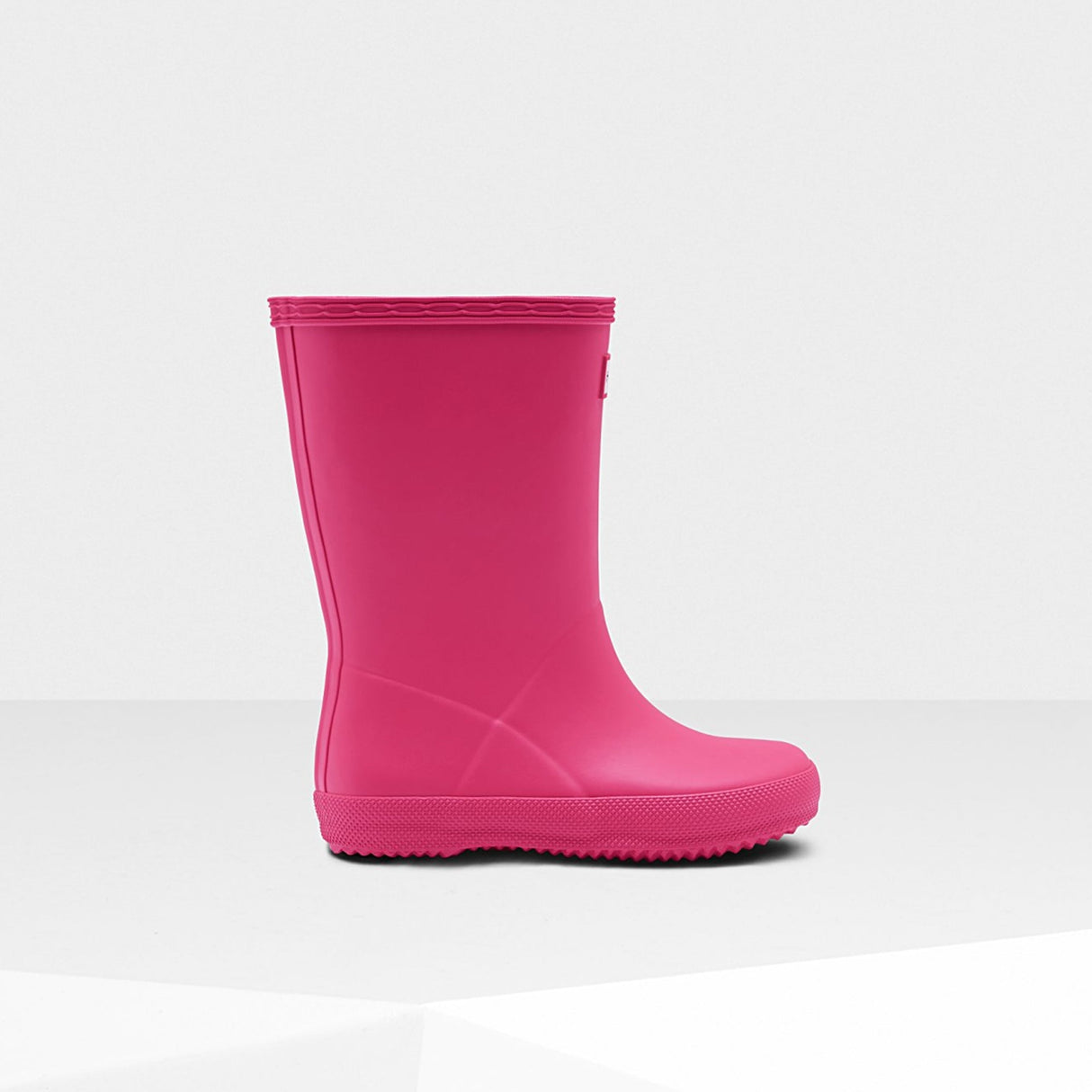 FIRST CLASSIC Kids Rubber Wellington Boots Bright Pink