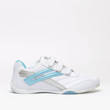 DEK RAVEN Womens Triple Touch Fastening Trainers White/Blue
