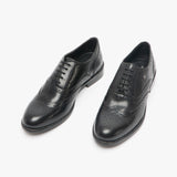 Hush Puppies NATALIE Womens Leather Brogue Shoes Black