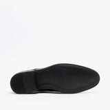 Hush Puppies OLLIE Mens Leather Toe Cap Shoes Black